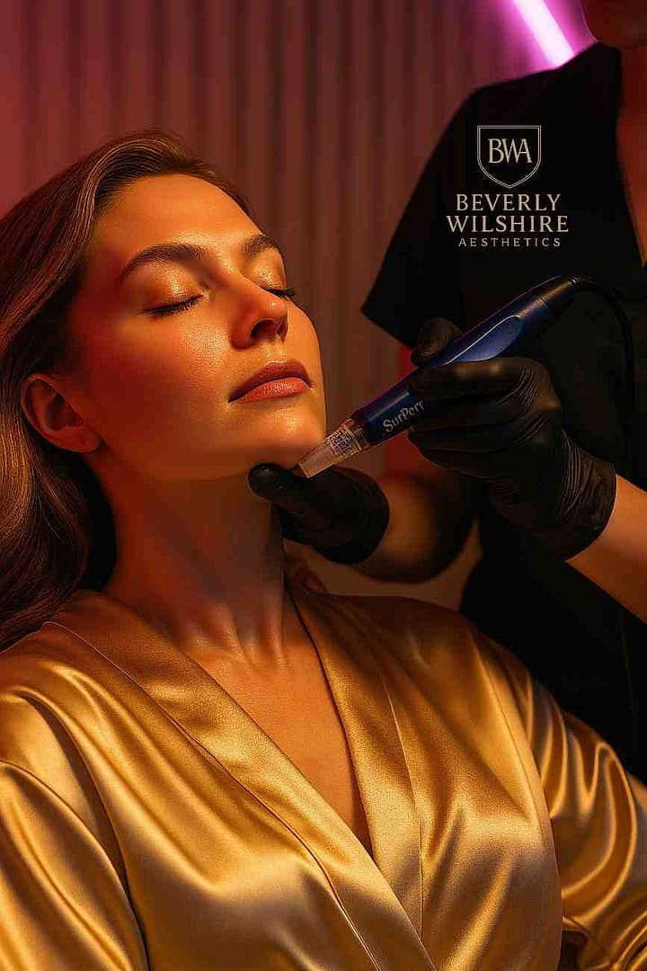 luxury microneedling treatment in beverly hills for facial rejuvenation